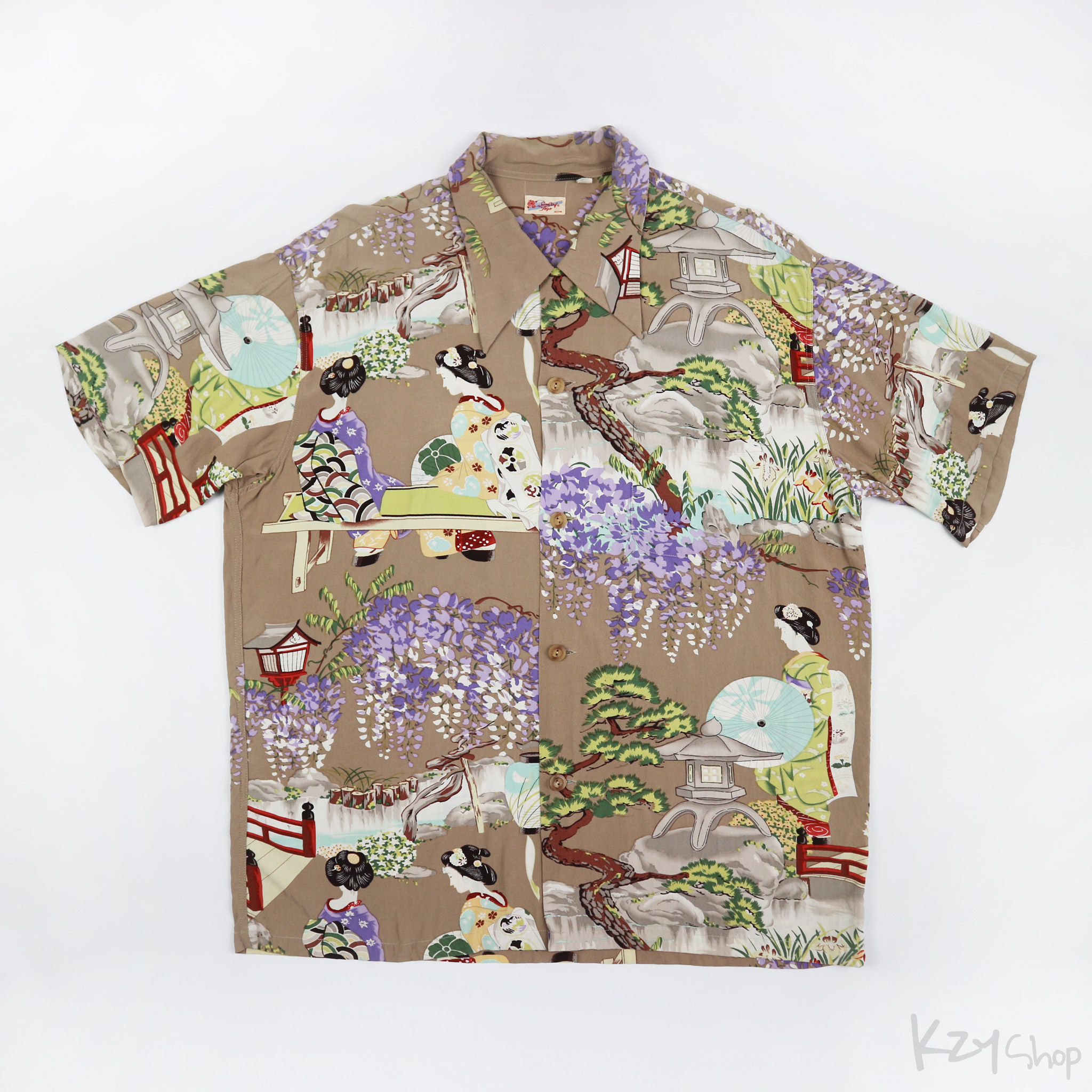เสื้อฮาวายลายญี่ปุ่น Sun Surf - MAIKO