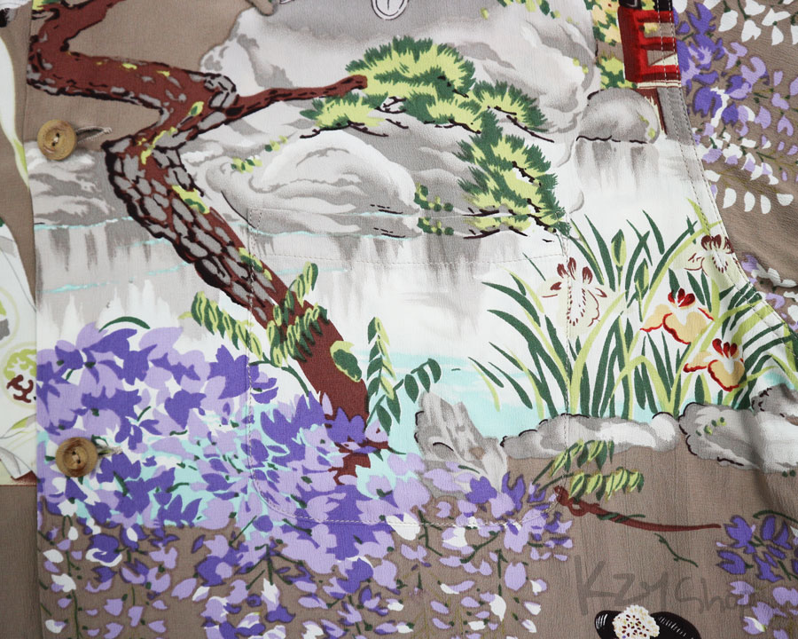 เสื้อฮาวายลายญี่ปุ่น Sun Surf - MAIKO