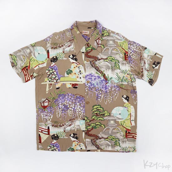 เสื้อฮาวายลายญี่ปุ่น Sun Surf - MAIKO